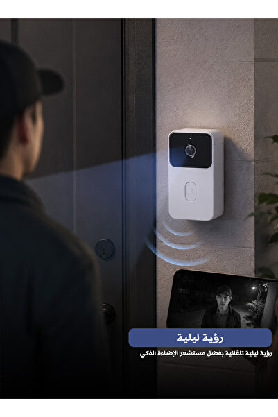 unbranded Wireless WiFi Smart Video Doorbell with HD Camera, 2.4GHz Remote Ho...