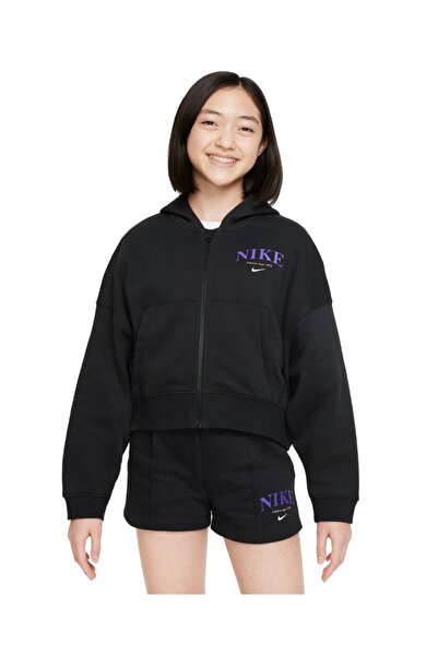 Nike G NSW TREND FLC FZ HOODIE DV2565-045 Ανθρακί
