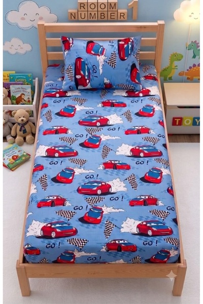 EVRİZON Rally Single Cotton Ranforce Bed Sheet Set