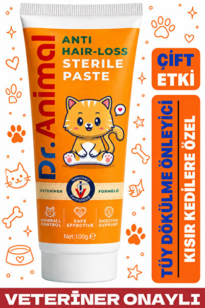 Dr. Animal Malt | Sterile Paste | Kedi Malt Macunu | Anti Hairball Paste | Ke...