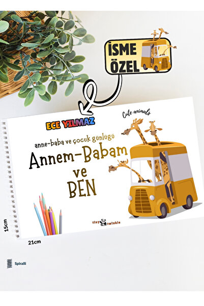 Lodos İsme Özel Anı Defteri (Anne-Baba ve Çocuk Günlüğü- Annem Babam ve BEN)