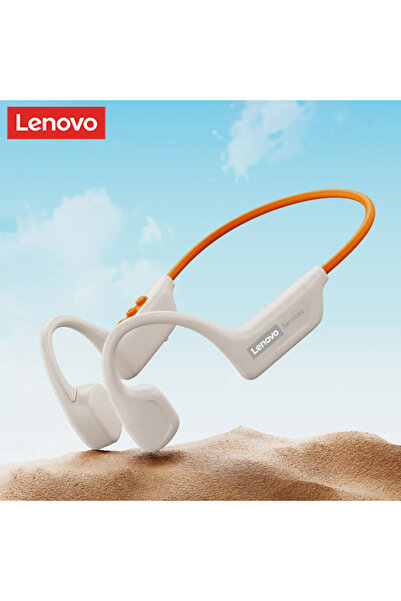 choice2 Lenovo Beige Orange S102 Bone Conduction Bluetooth V6.0 Earphones Wir...