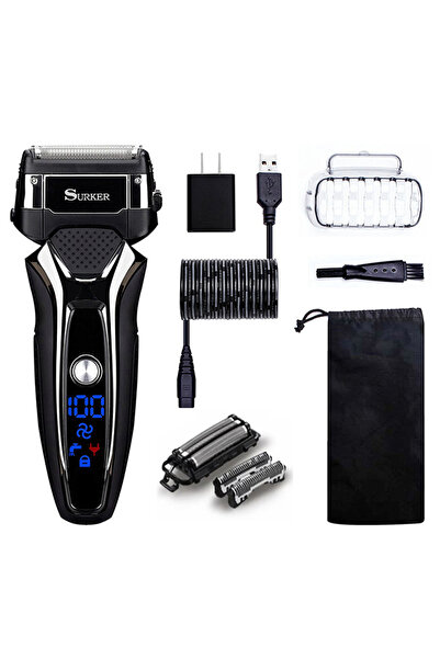 Choice with extra blade Wet Dry Rechargeable Electric Shaver For Men Facial B...
