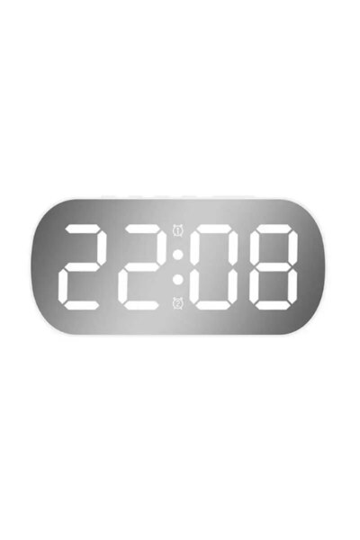 Choice White white light LED Digital Electronic Clock Simple Desktop Alarm Cl...