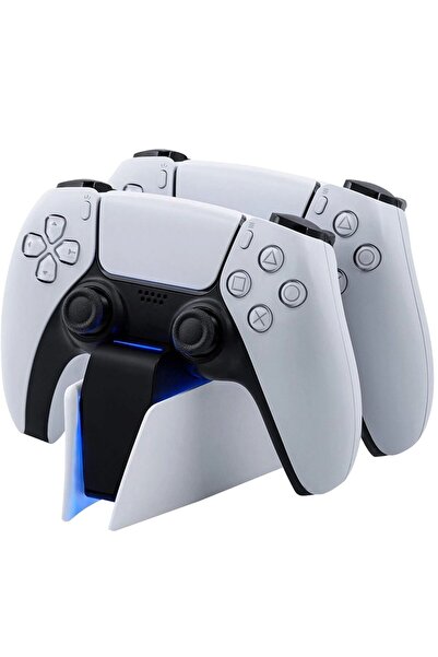 Choice White Game Wireless Charging Station for PS5 with Dual Fast Charger Do...