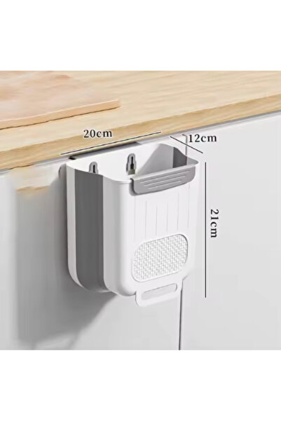 Choice5 WHITE Suspended Folding Trash Cans Are Suitable For Kitchen Cabinet D...