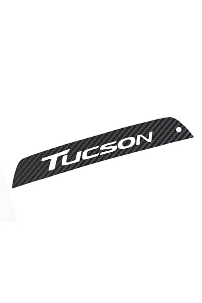 Choice For Tucson 1PC Carbon Fiber Car Stickers for High Mounted Stop Lamp Hi...