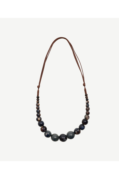 Yargıcı Ceramic Beaded Rope Necklace