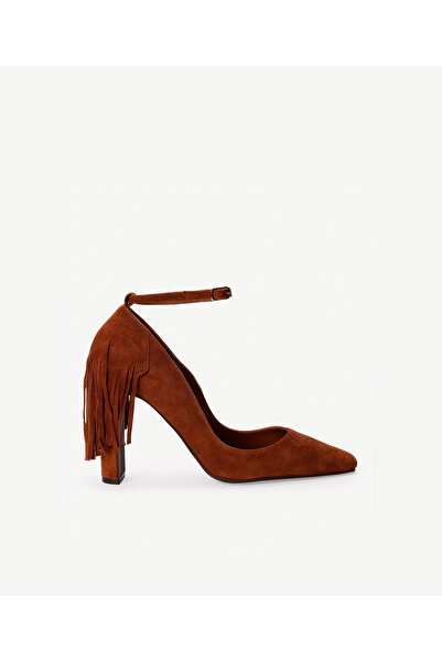 Yargıcı Leather Tasseled Heeled Shoes