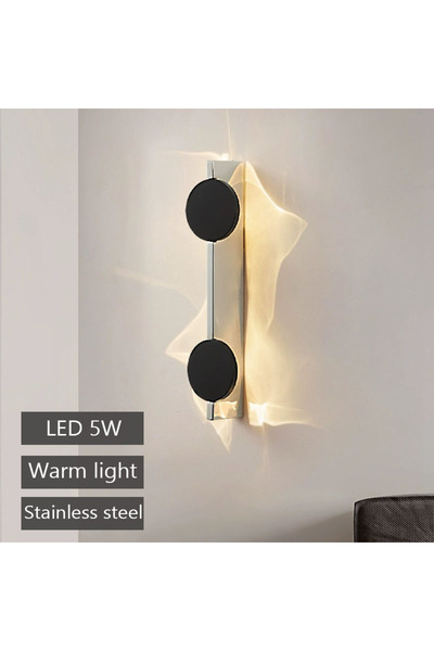Choice1 Warm light B Modern LED Wall Light Rotatable Corrugated Wall Lamp Sta...