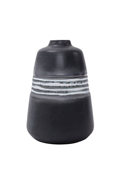 Yargıcı Line Patterned Ceramic Vase (27X19 cm)