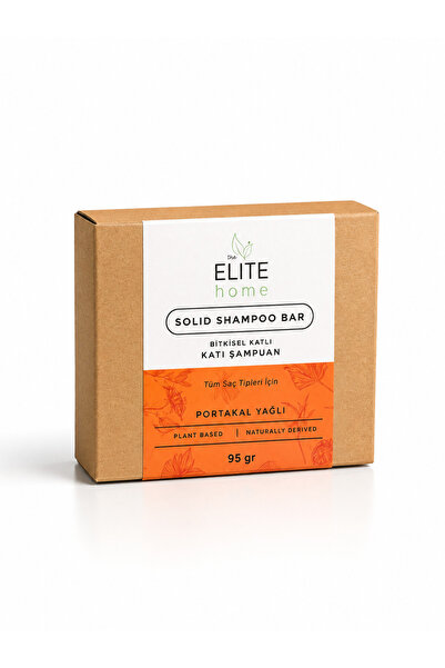 The Elite Home Solid Shampoo with Orange Oil 95 Gr |   Herbal Based Solid Sha...