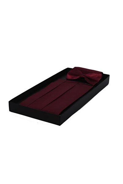 Brianze Burgundy Tuxedo Belt Set Skmr-3
