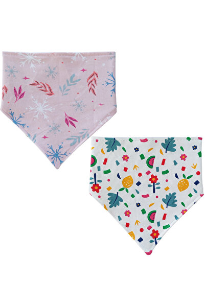 Baby Minik Triangle Scarf Combed Cotton Liquid Proof Drool and Feeding Bib 2 ...