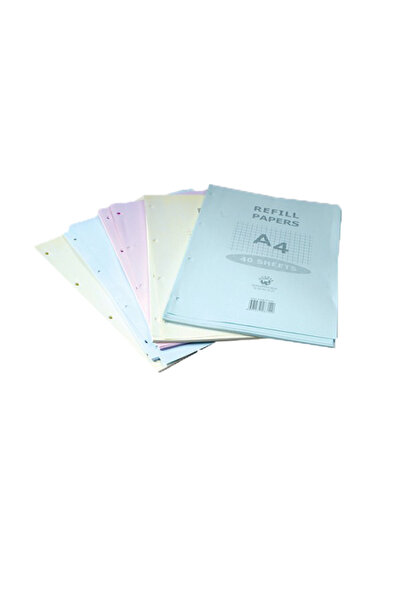 Gülpaş College Refill A4 Squared (White Pink Blue Green Yellow)