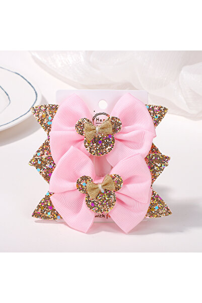 Choice4 FJ2826-2A-4 2Pcs/lot 3.9in Big Bows Hair Bangs Clip for Little Girls ...