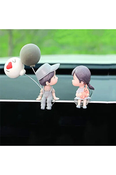 Choice Type4 Car Decoration Cute Cartoon Couples Action Figure Figurines Ball...