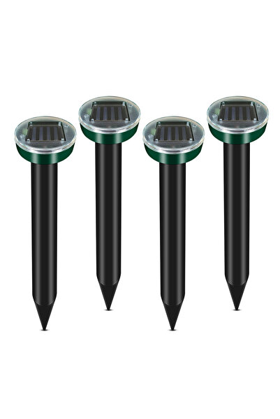Choice3 4Pcs Repellent 1/2/4/8/12X Outdoor Solar Mouse Repellent Lamp Ultraso...