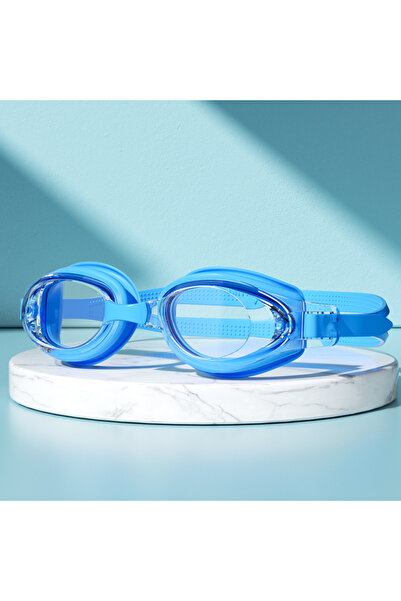 choice2 Blue Swimming Goggles with HD Vision, Waterproof, Anti-Fog & UV Prote...