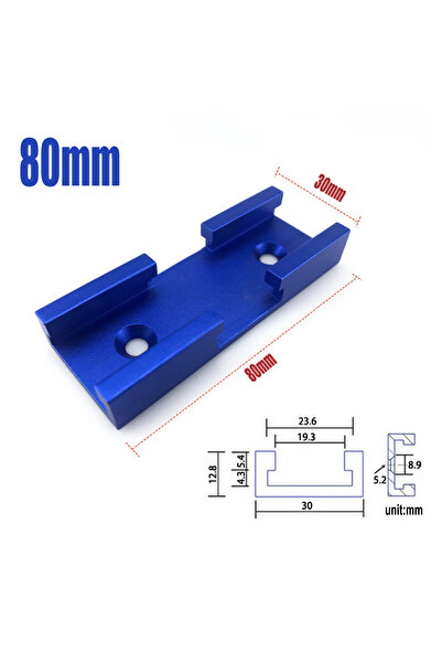 Choice3 08B For 30 Tyle Chute Woodworking Universal T-track Cross Connector 8...