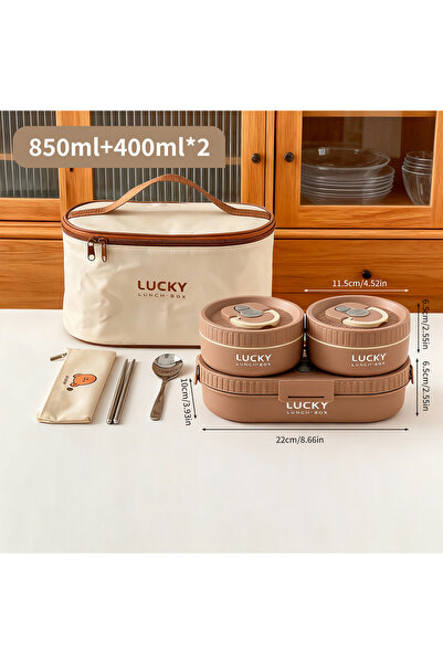 Choice14 WORTHBUY Brown 1650ml Set WORTHBUY 304 Stainless Steel Oval Insulate...