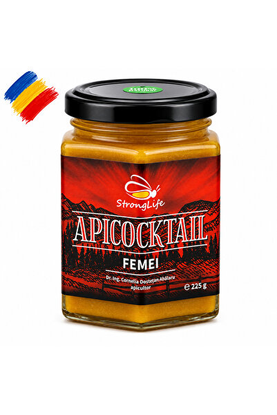 ApiCocktail ® Femei - 225g cocktail apicol din miere, polen, propolis, laptis...