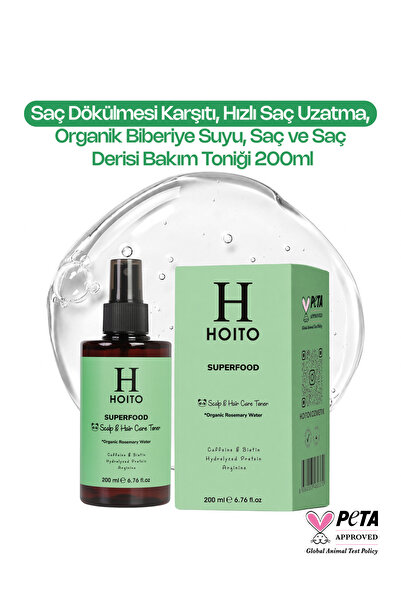 Hoito Organic Rosemary Water Anti-Hair Loss & Fast Growth Supporting Hair Car...
