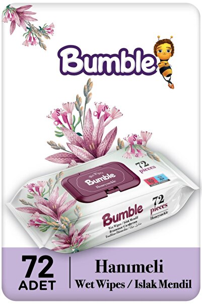 Bumble Hanımeli Islak Mendil 72'li Paket