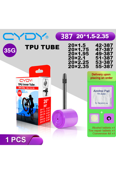 Choice 45mm 20x1.5-2.35 1PCS CYDY Bicycle TPU Inner Tube 20' 387 20x1.5/1.75/...