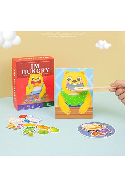 Choice A Montessori Animal Feeding Toys Clip Beads Puzzle Game Wooden Interac...