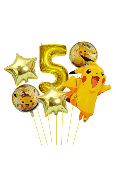 Miniso set 5 cartoon balloon 32 inch digital balloon set for children's birth...