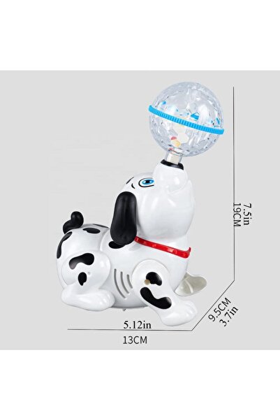 Choice1 Spin Dog Spinning Dalmatian Toys Bump and Go Dancing Dog with Ball Mu...