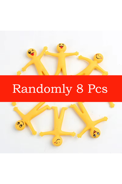 Choice randomly 8pcs 8/20pcs Funny Little Man Squishy Fidget Toys Antistress ...