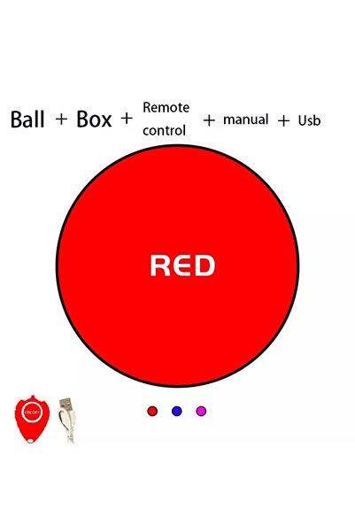 Choice1 Red Flying Ball Boomerang Flyorb Magic With LED Lights Drone Hover Ba...