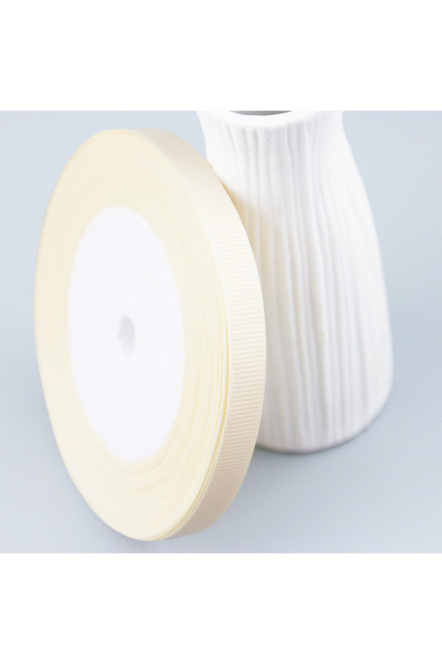 Choice L Ivory (25 Yards/Roll) 10mm Grosgrain Ribbon Wholesale Gift Wrap Deco...