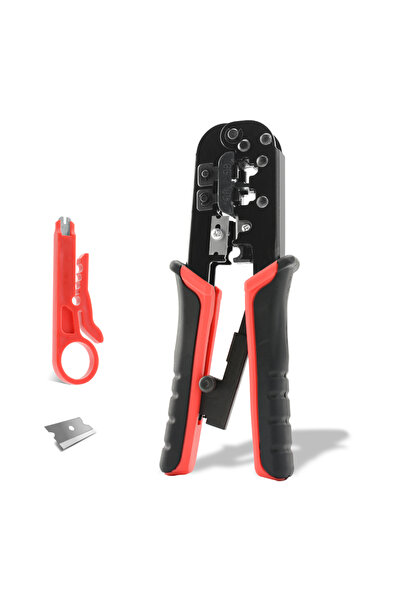 Choice1 Red Rj45 Crimper RJ11 RJ45 Crimping Tool Ethernet Network LAN Cable C...