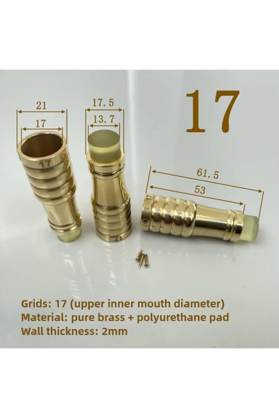 Choice 1PCS 17mm 1PCS Brass Cane Crutch Tip with Anti-Skid 12mm-26mm for Hiki...
