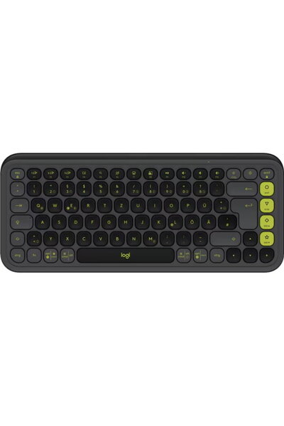 logitech Tastatură Pop Icon Keys, Bluetooth, Layout US, Negru