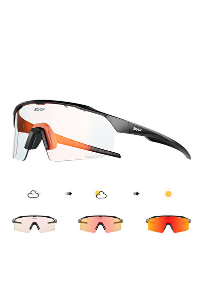 Choice7 Photochromic-RE-01 SCVCN Photochromic Sunglasses for Men Cycling Glas...