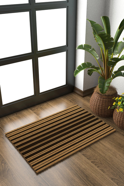 Decovetro Koko Doormat with Line Pattern for the Front Door 40 X 60 cm