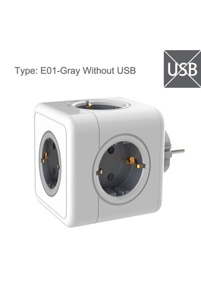 Choice European plug E01-Gray MASSFA Multi EU Power Strip Electrical Plug Cub...