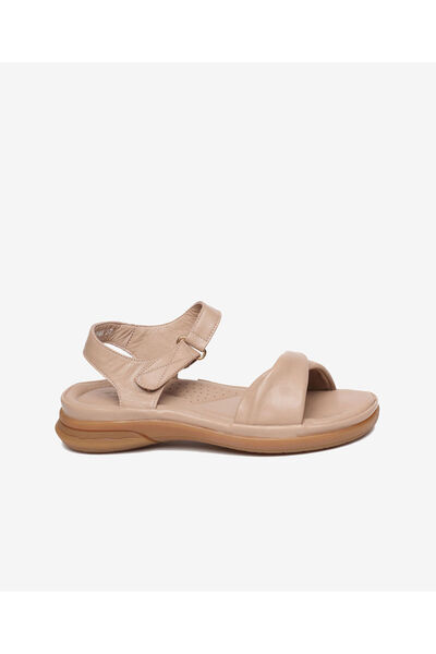 Greyder Kadın Vizon Hakiki Deri Sandalet 5Y2FS33580