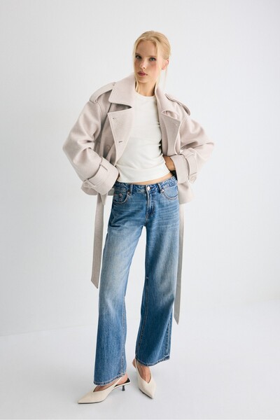 Stradivarius Kısa trençkot