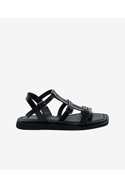 Greyder Kadın Siyah Hakiki Deri Sandalet 5Y2CS59251