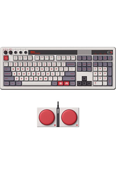 8Bitdo Retro N Edition Mekanik Klavye Bluetooth/2.4G/USB-C Kablosuz Oyuncu Kl...