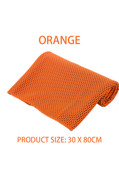 Choice 30x80CM orange Cooling Towel Breathable Chilly Towel Sports Towel With...