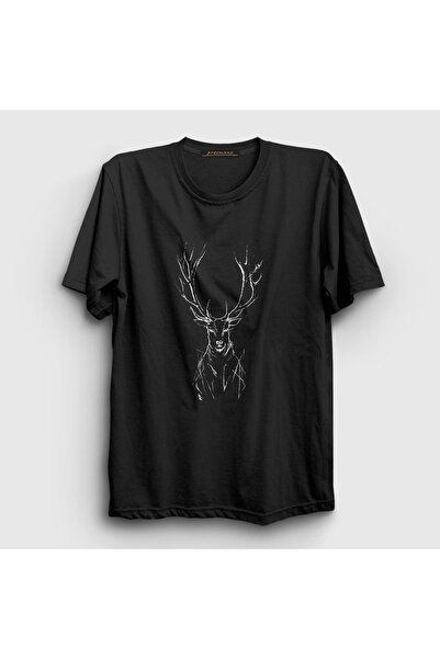 Presmono Μπλουζάκι Unisex Μαύρο Neon Deer Deer 372203 ττ