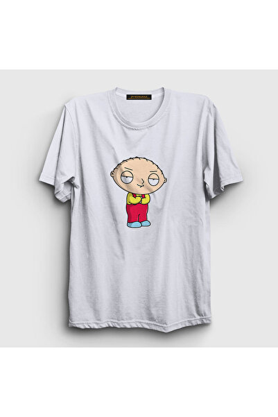 Presmono Unisex Beyaz Stewie Griffin Family Guy T-shirt 301051tt
