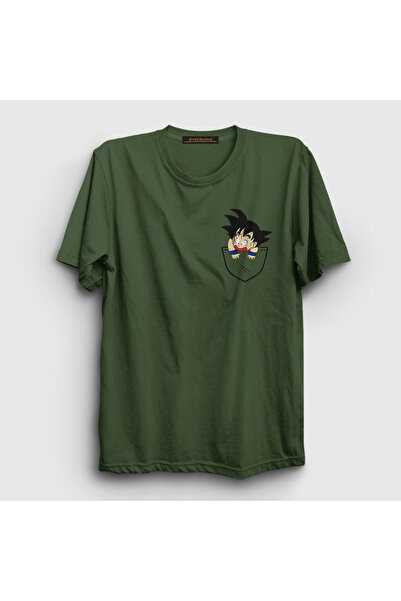 Presmono Unisex kaki džepni Goku anime Dragon Ball T-shirt 236590tt