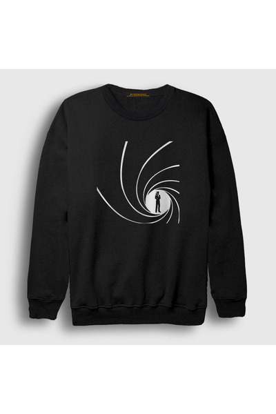 Presmono Unisex crna majica sa motivom cevi pištolja iz filma Džejms Bond 257...